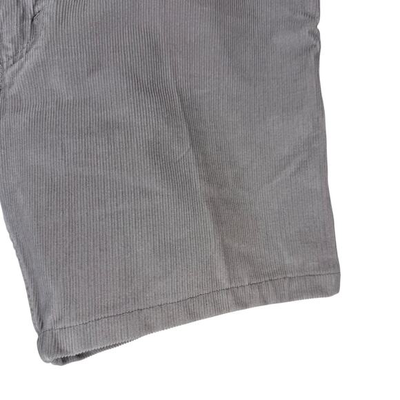 Levis Shorts Mens 36 Grey Corduroy Cut Offs Hemmed Chino Vintage Inspired - Picture 4 of 13
